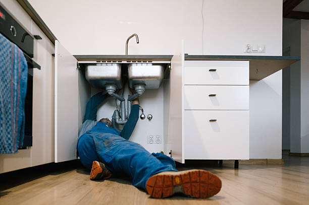 Professional Leak Detection technician working in Newton Lower Falls, MA